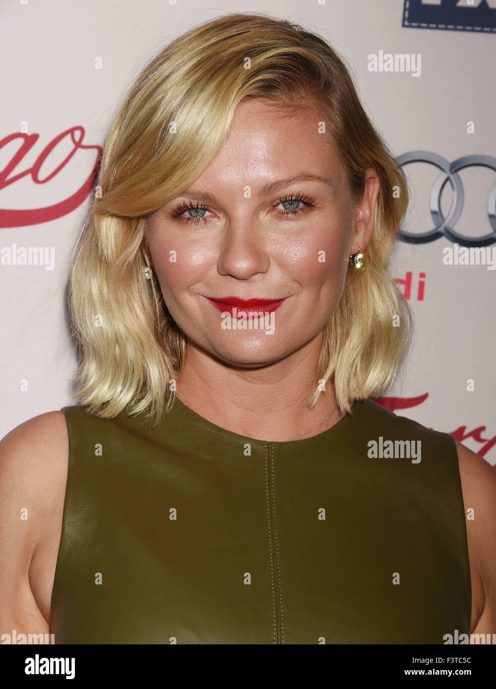 KIRSTEN DUNST actrice US en octobre 2015. Photo Jeffrey Mayer Banque D'Images