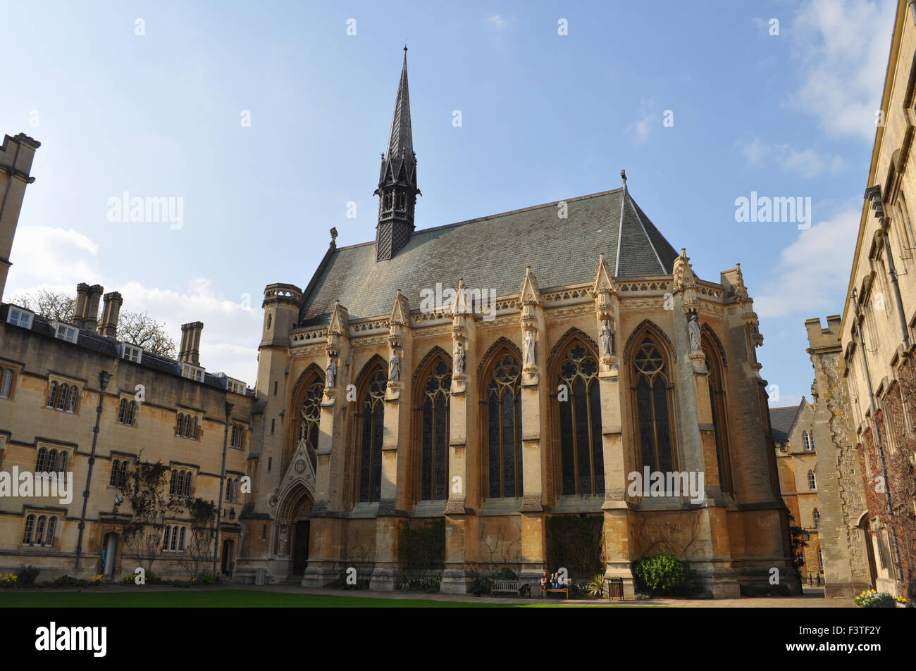 La chapelle de l'Exeter College, Oxford University, Oxford, Angleterre. Banque D'Images