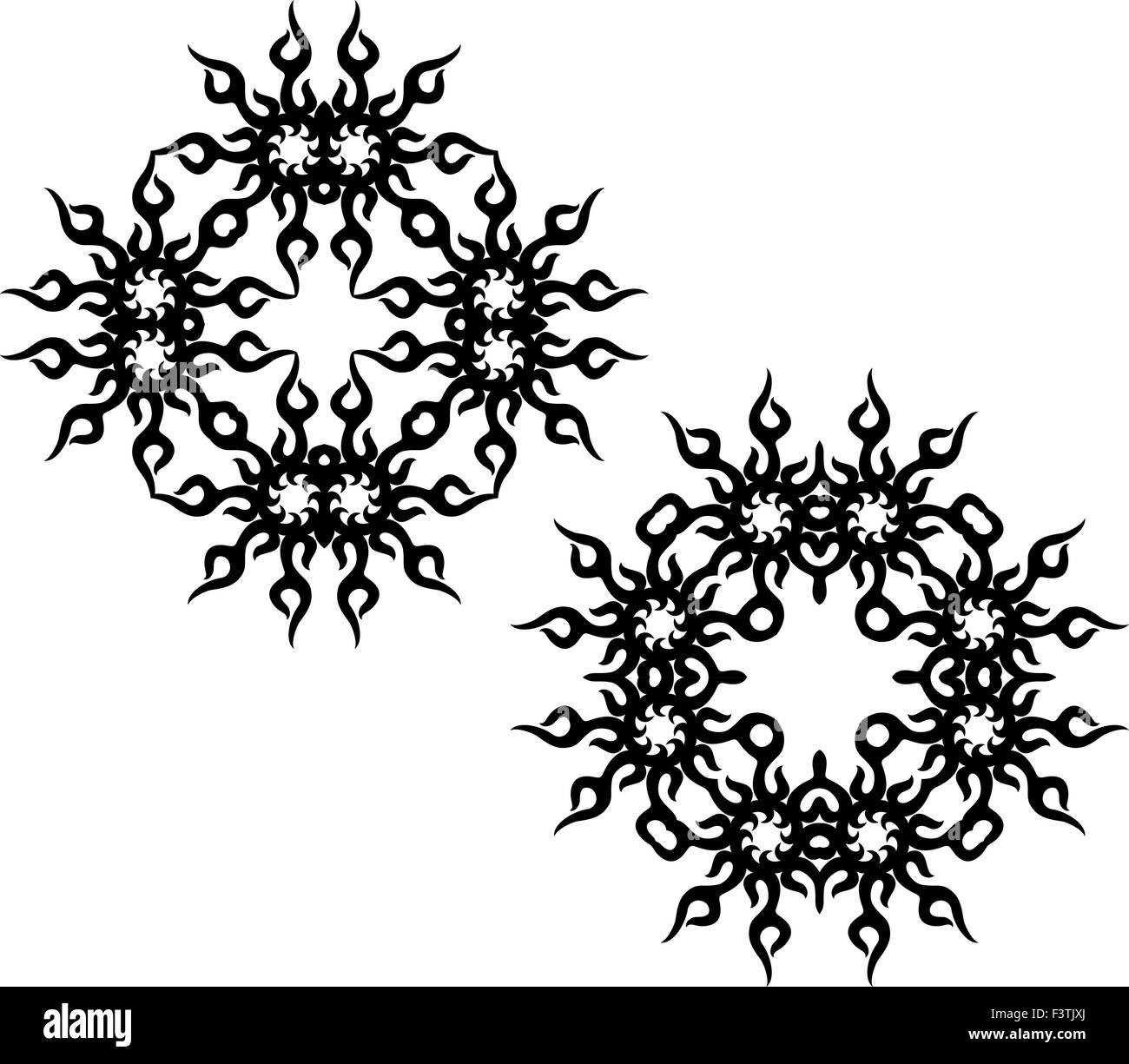 Jeu de tatouage Tribal Art vectoriel Illustration de Vecteur