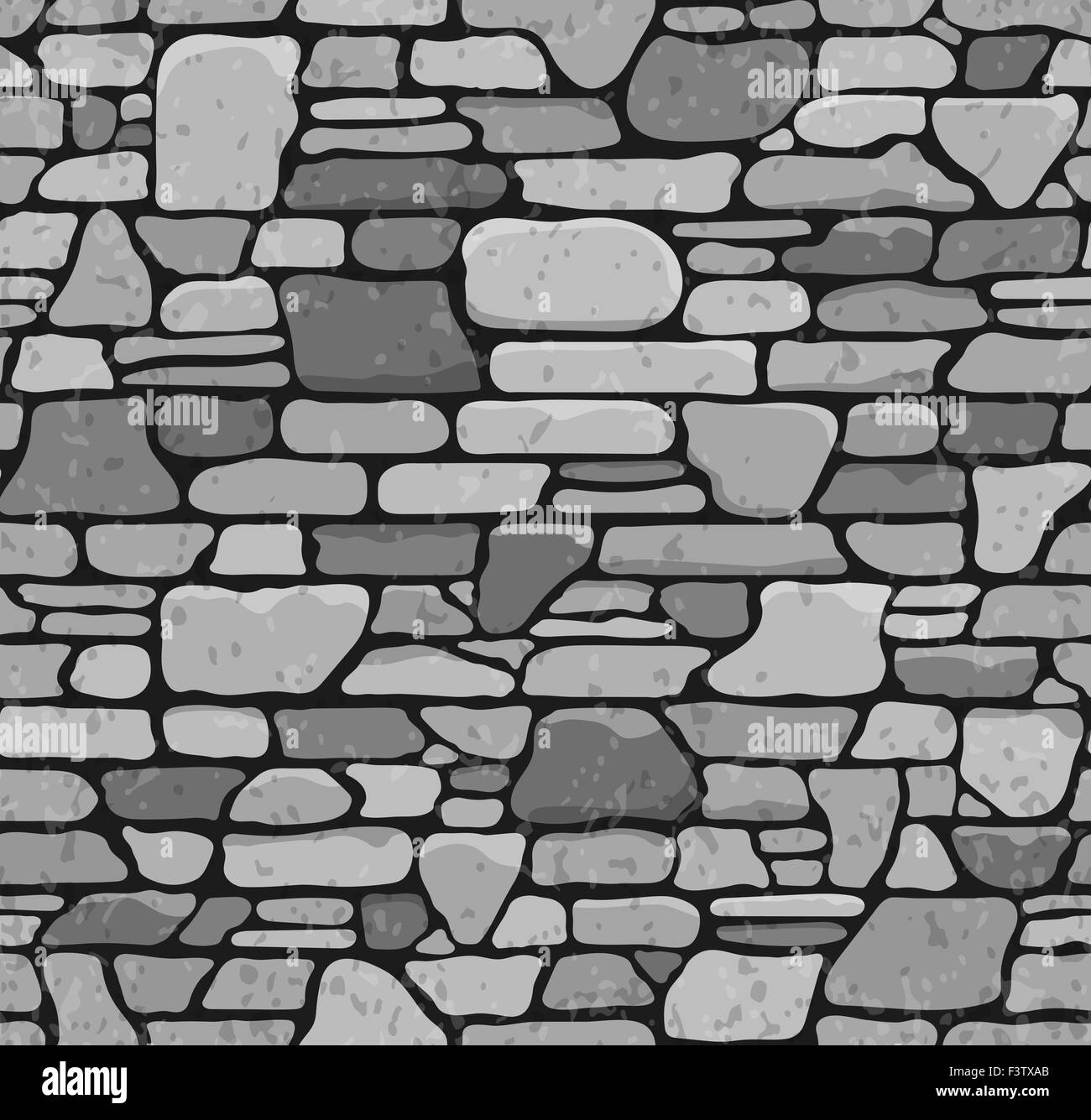 Seamless Texture Grunge Stone Brick Wall. L'illustration. Banque D'Images