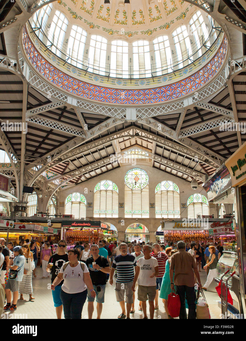Mercado Central de Valence. Banque D'Images