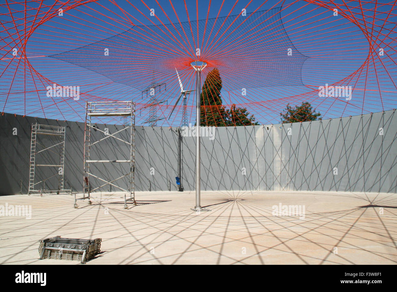 La construction de l'autoclave du biogaz Banque D'Images