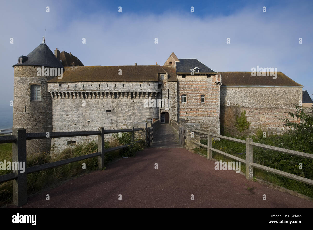 Vieux château, Dieppe Banque D'Images