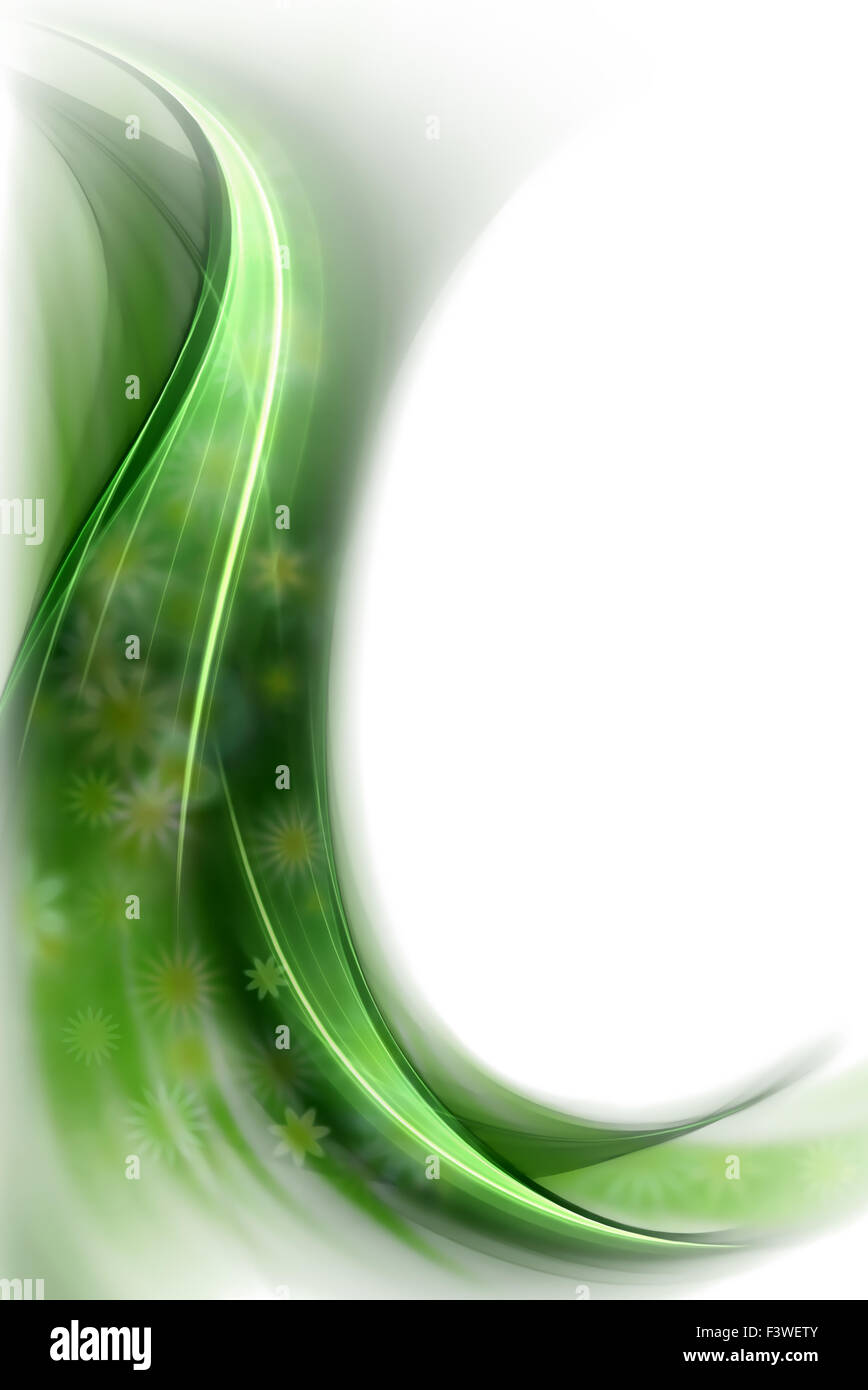 Concept vert printemps, voile de fleurs Banque D'Images