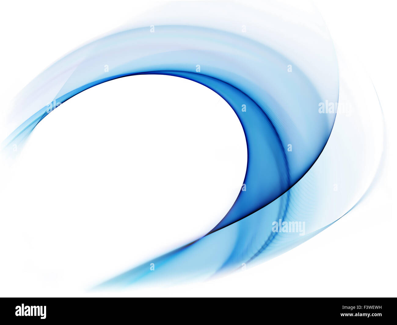 Motion ondulées bleu dynamique Banque D'Images