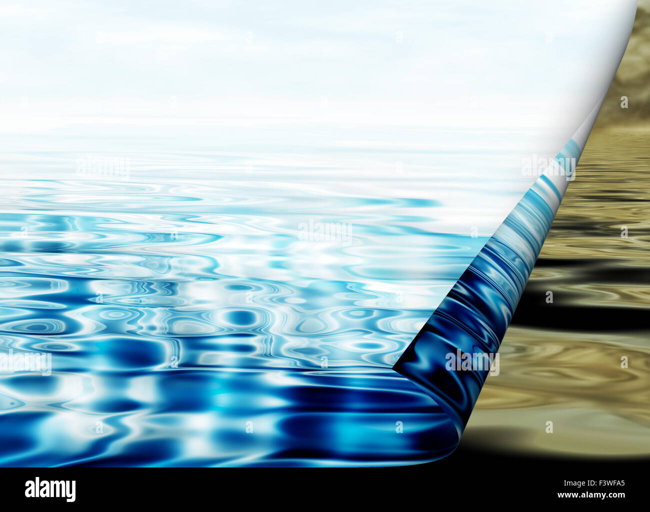 Concept de l'environnement, la protection de l'eau Banque D'Images