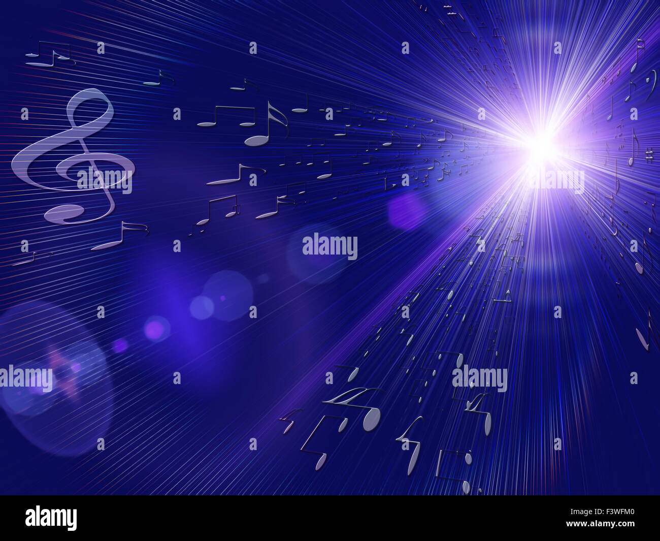 Explosion de musique Banque D'Images