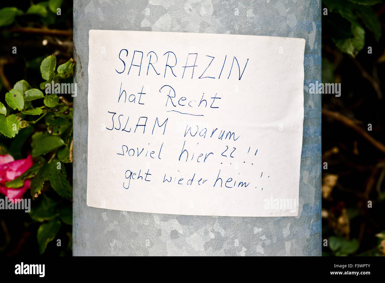 Sarrazin, l’islam Banque D'Images
