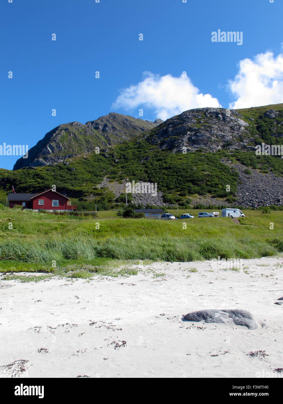 Paysage pittoresque à Norway beach Banque D'Images
