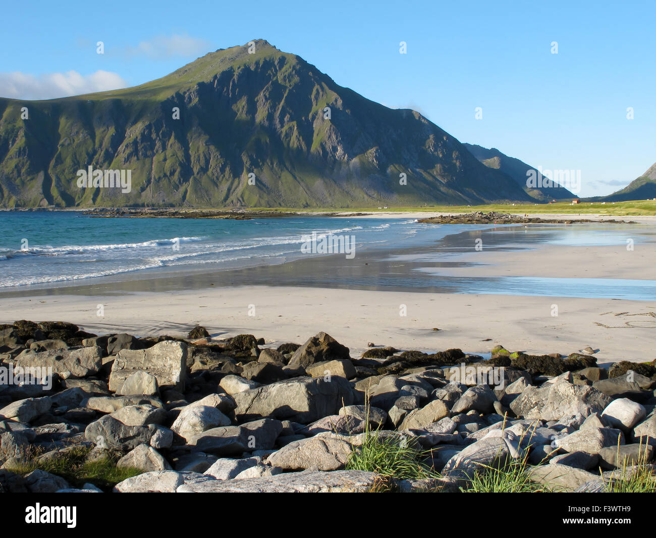 Paysage pittoresque à Norway beach Banque D'Images