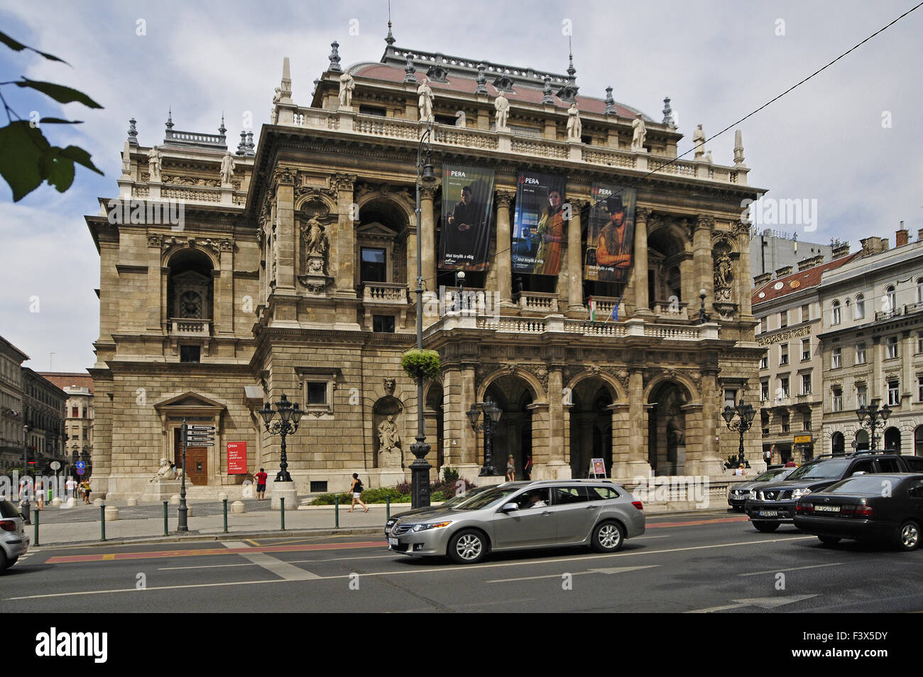 L'Opéra de Budapest, Hongrie Banque D'Images