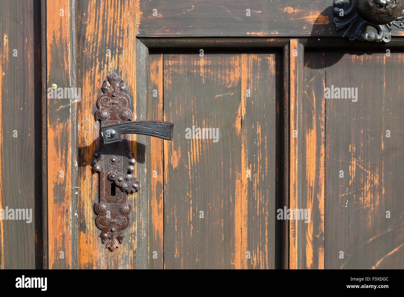 porte en bois Banque D'Images