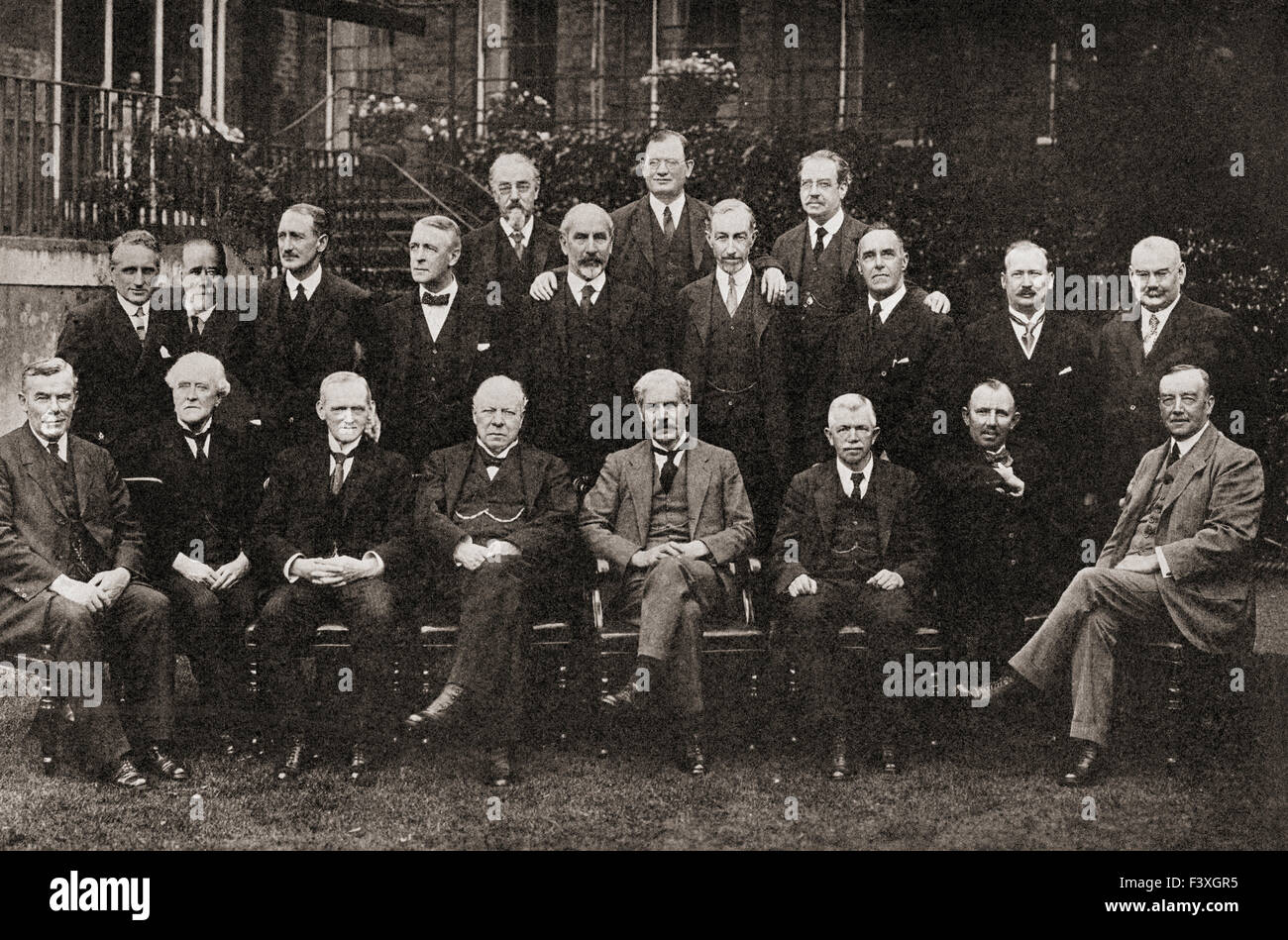 Le premier gouvernement travailliste en 1924. Banque D'Images