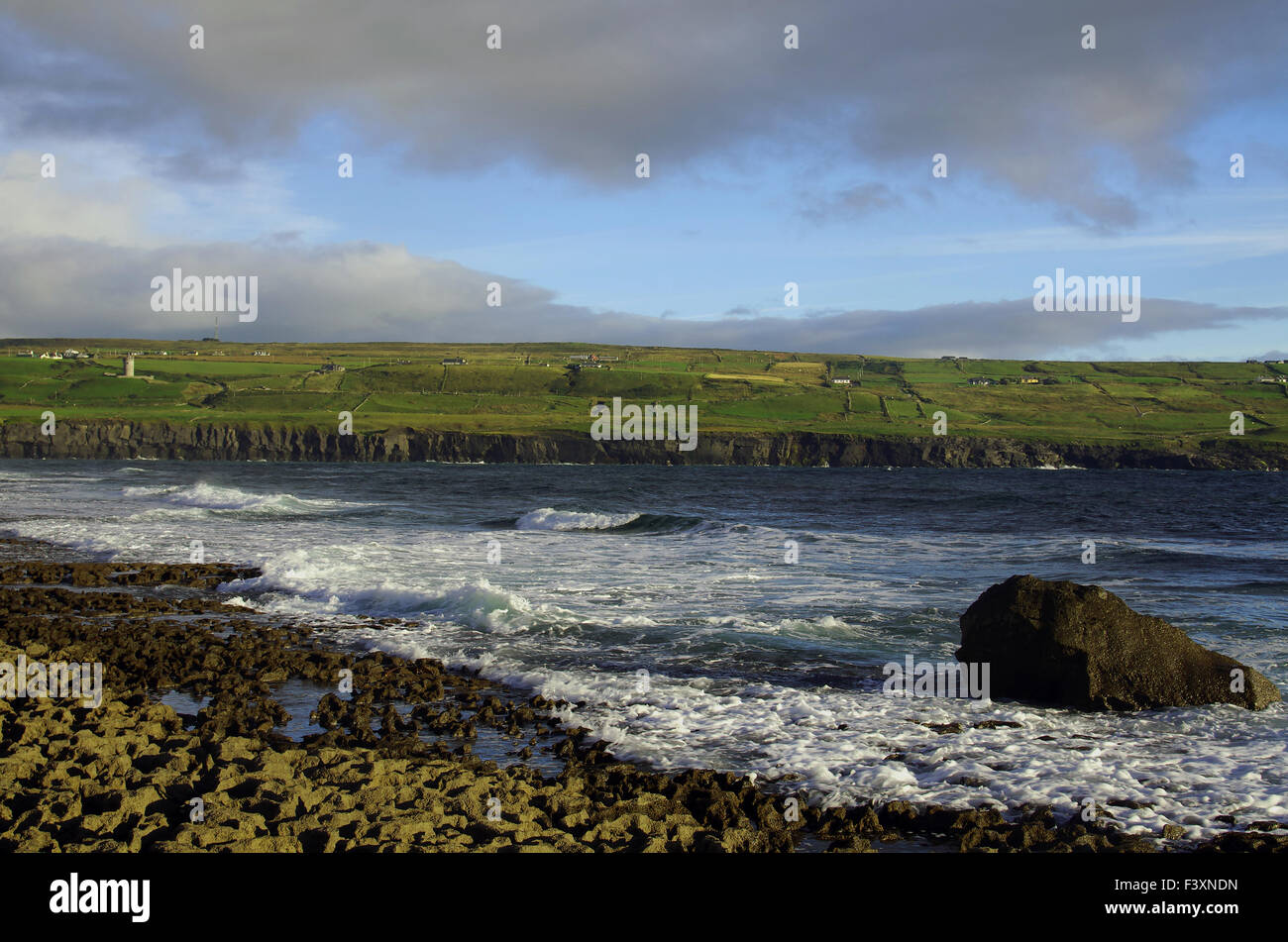 Crépuscule à Doolin Banque D'Images