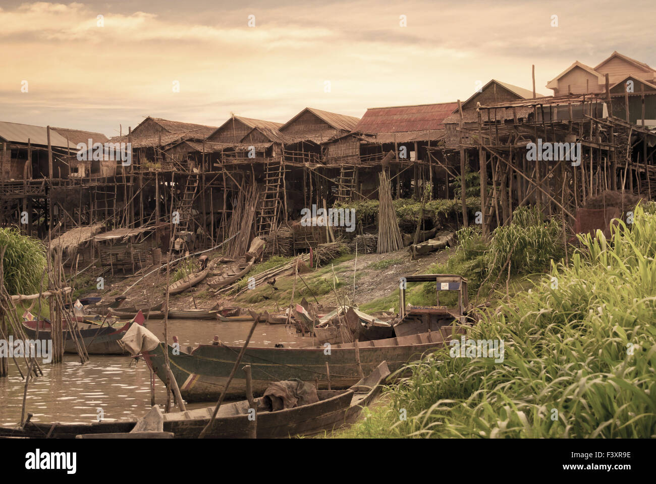 Kampong Phluk Banque D'Images