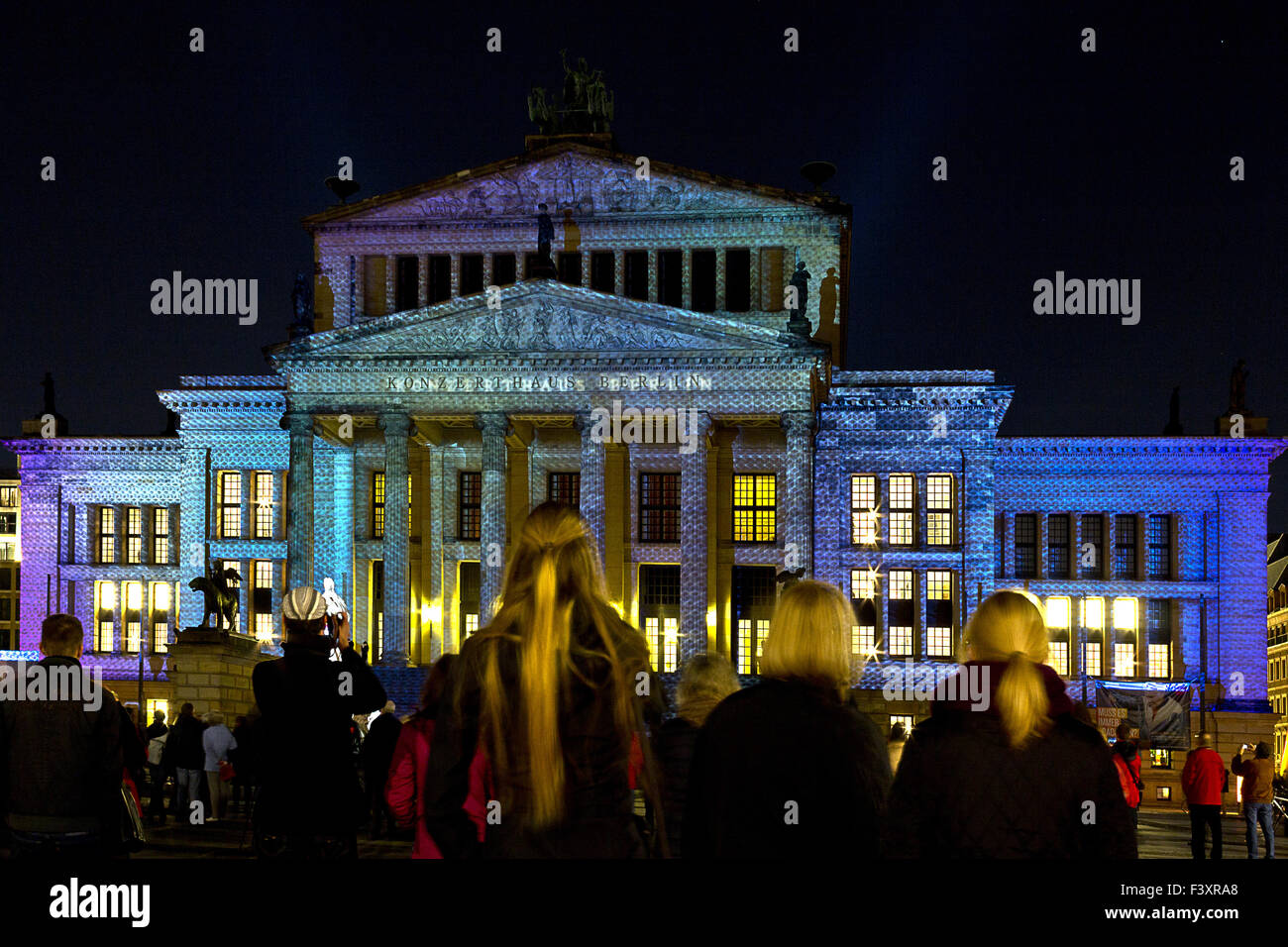 Berlin, festival des lumières,gendarmenmarkt Banque D'Images