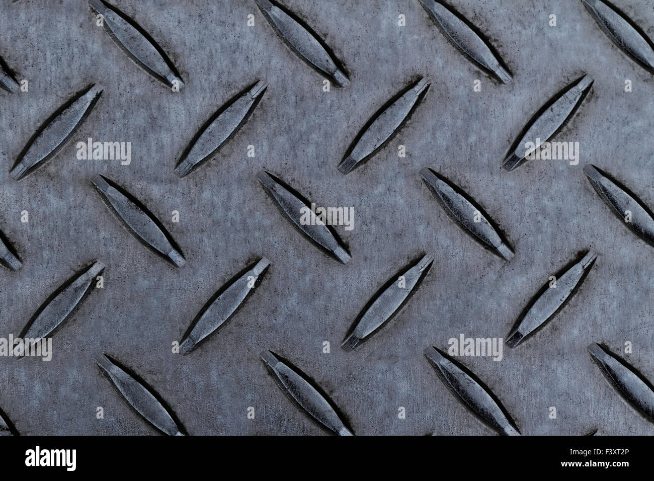 La texture d'acier sans soudure diamond plate Banque D'Images