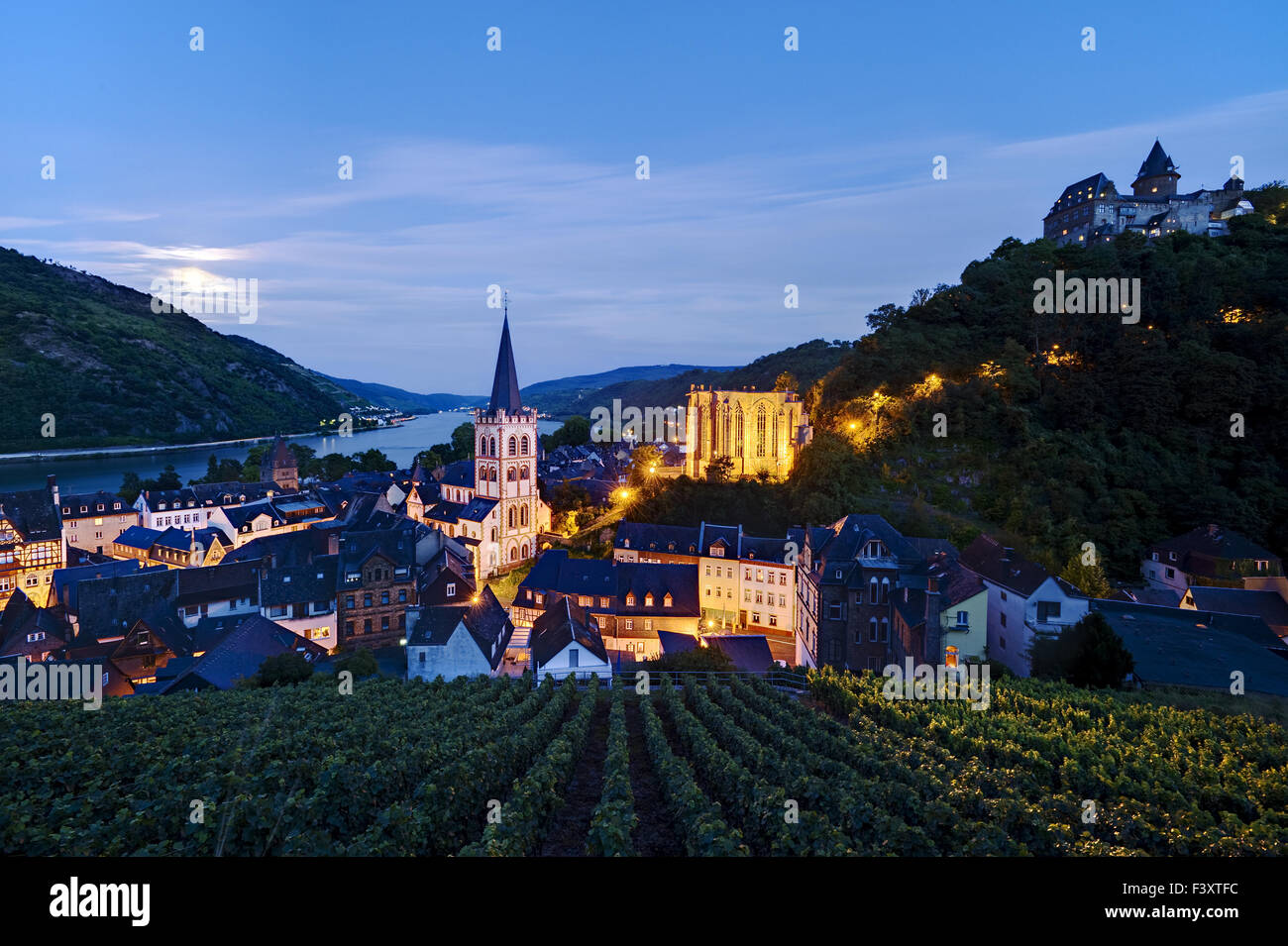Bacharach au Rhin, Allemagne Banque D'Images