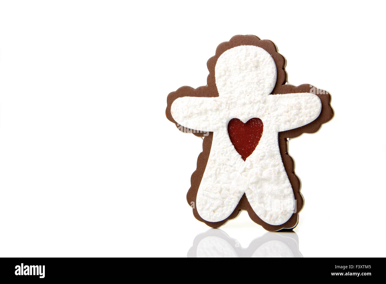 Gingerbread Man comme une décoration de Noël Banque D'Images