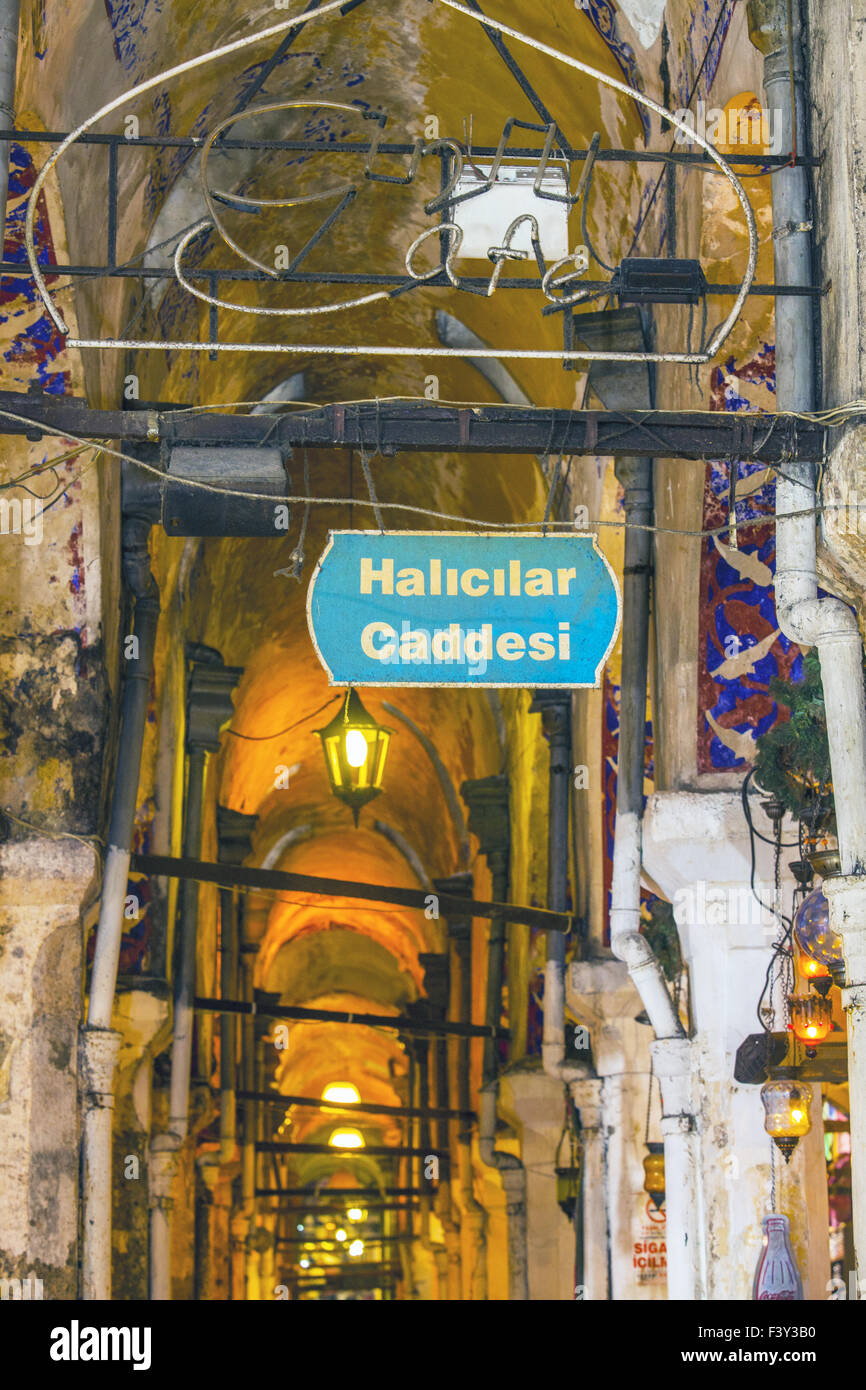 Le Grand Bazar d'Istanbul Banque D'Images