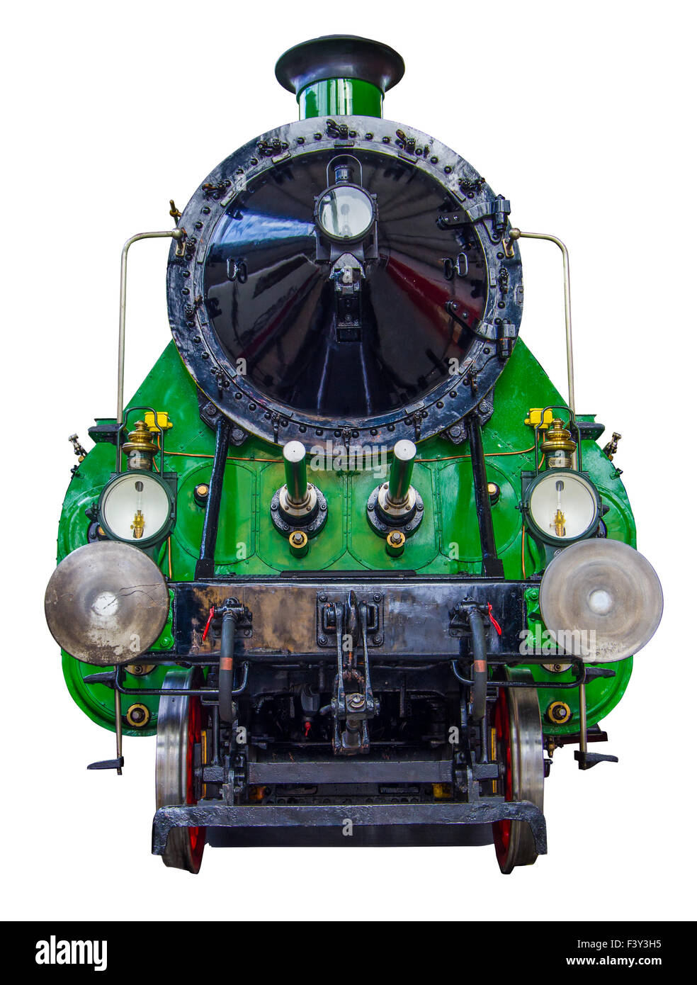 Train à vapeur isolé Banque D'Images