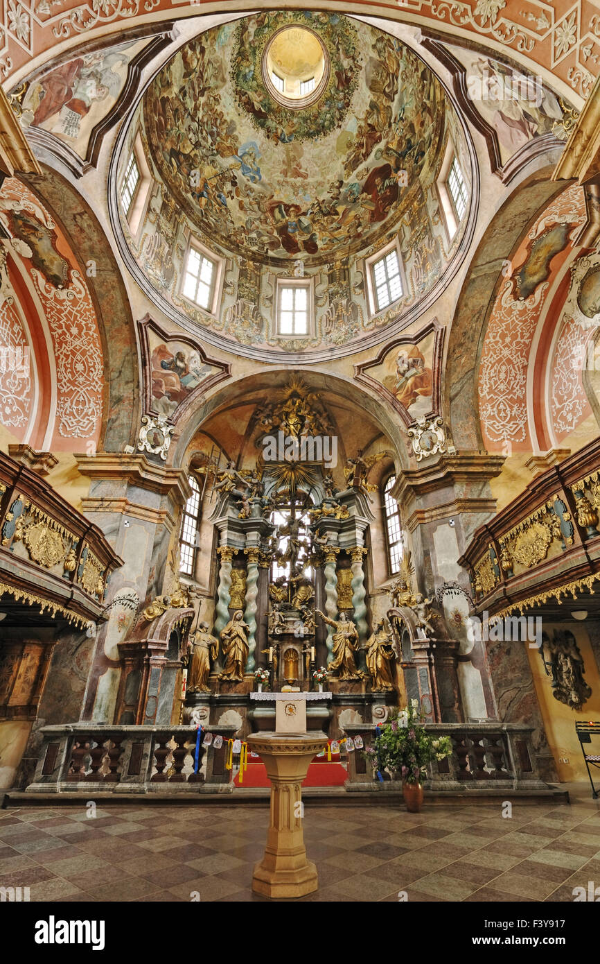 L'église paroissiale protestante, Abbaye Neuzelle Banque D'Images