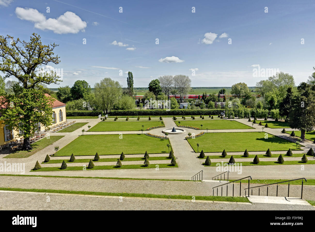 Jardin du monastère, Abbaye Neuzelle, Neuzelle Banque D'Images
