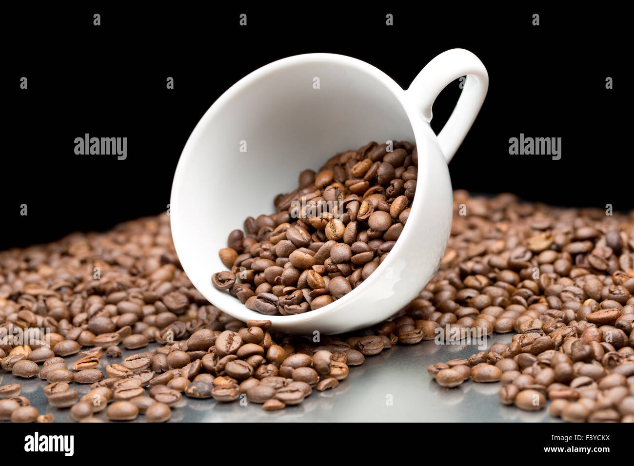 Tasse à café en grains Banque D'Images