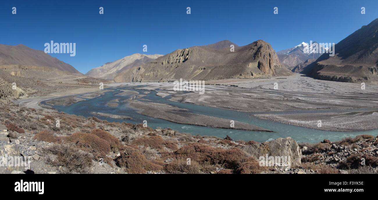 Armoiries de Kali Ghandaki River Banque D'Images