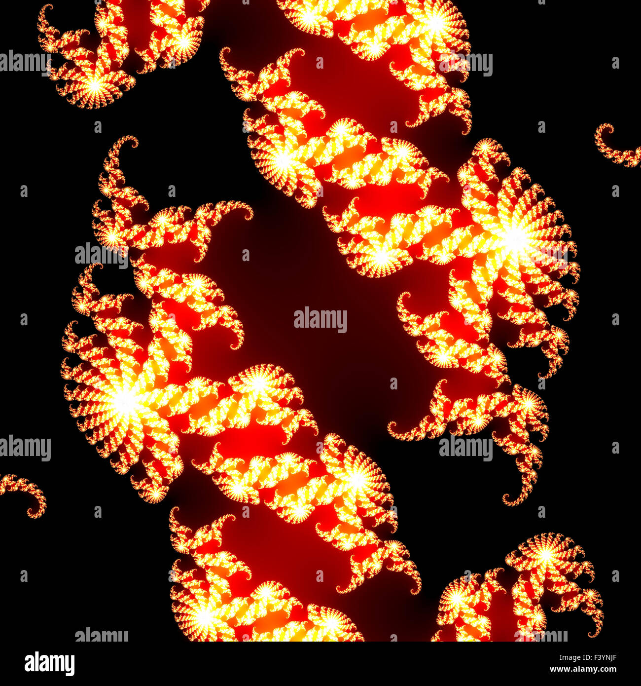 Fractal élément décoratif coloré, splendeur magique, merveilleuse harmonie et lignes fractales. A-0529. Banque D'Images