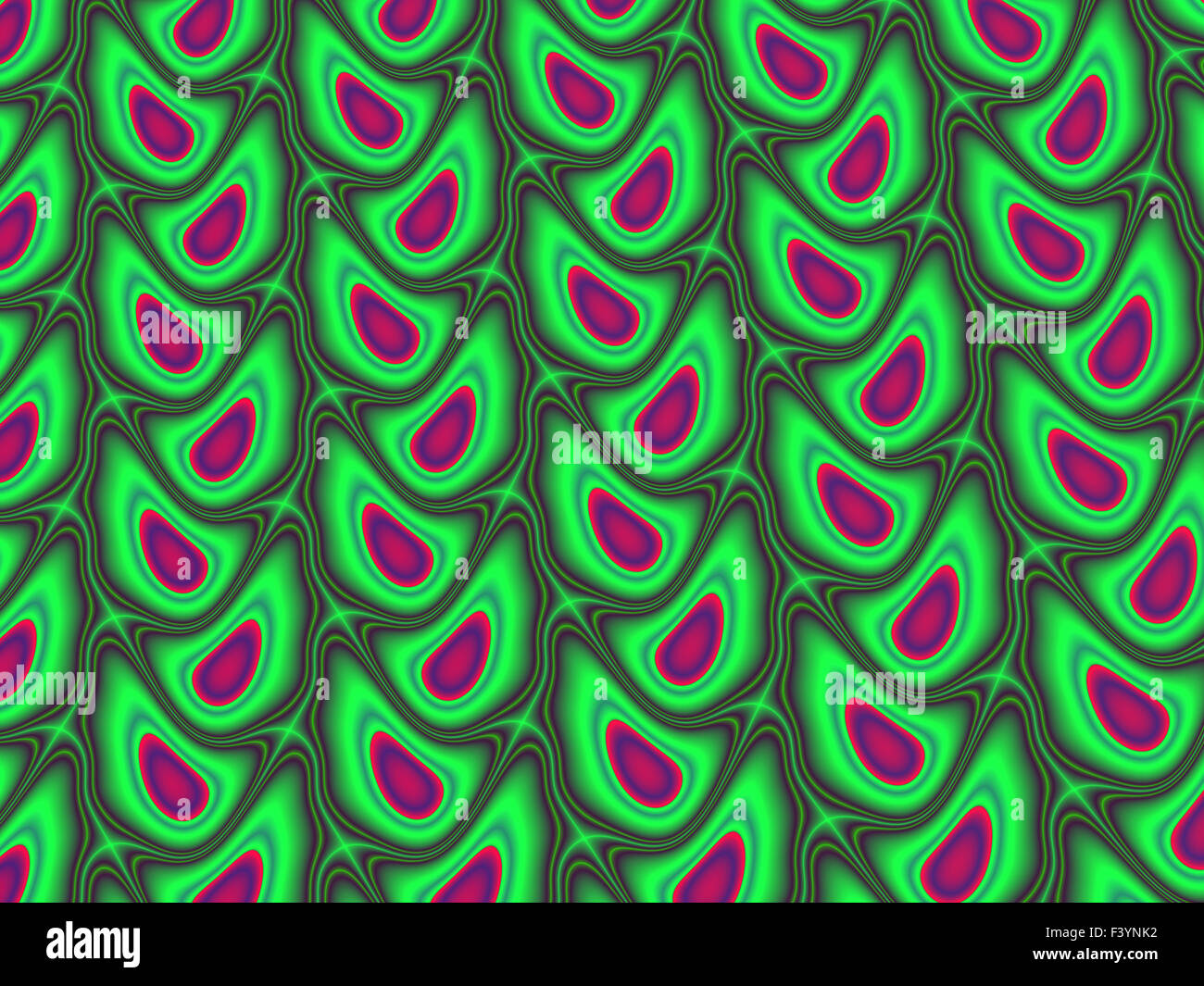 Fractal élément décoratif coloré, splendeur magique, merveilleuse harmonie et lignes fractales. A-0715. Banque D'Images