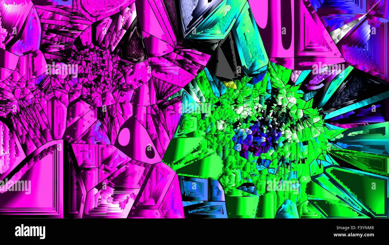 En vrac décorative en pierre mosaïque colorée artistique, comme une photo de stones. L'informatique graphique. A- 1479. Banque D'Images