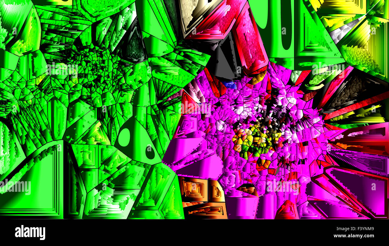 En vrac décorative en pierre mosaïque colorée artistique, comme une photo de stones. L'informatique graphique. A- 1477. Banque D'Images