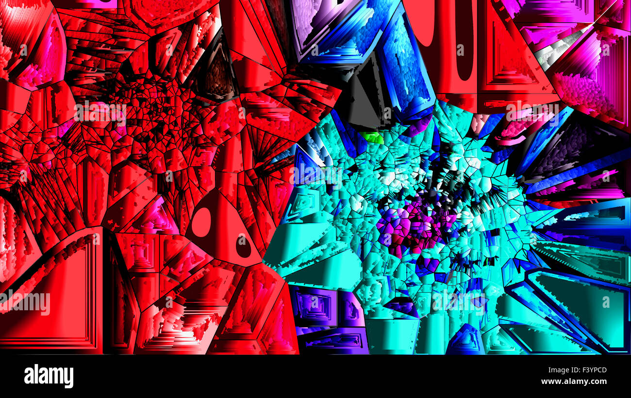 En vrac décorative en pierre mosaïque colorée artistique, comme une photo de stones. L'informatique graphique. A- 1480. Banque D'Images