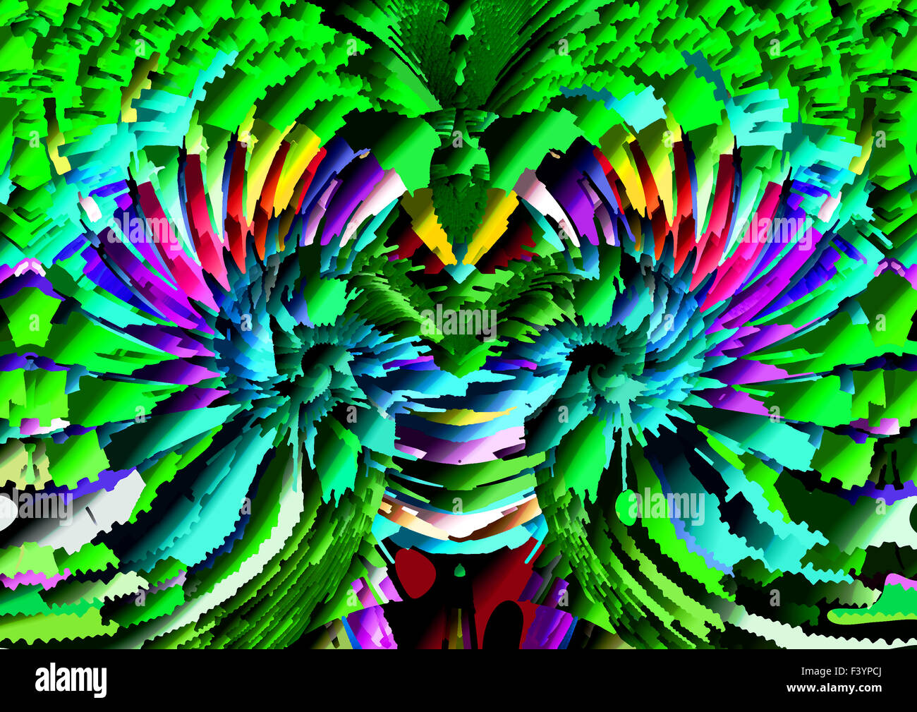 En vrac décorative en pierre mosaïque colorée artistique, comme une photo de stones. L'informatique graphique. A-1694. Banque D'Images