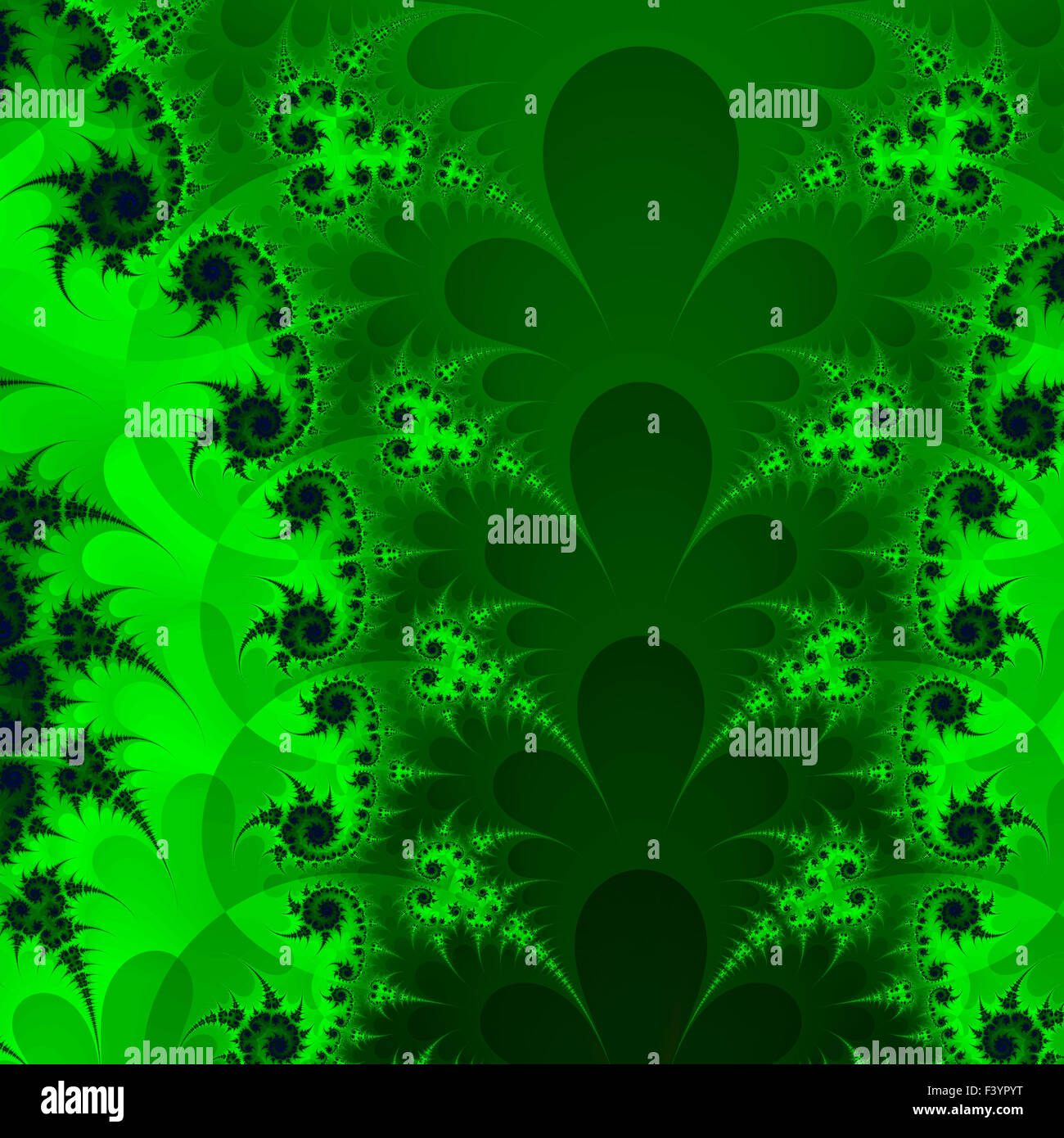 Fractale couleurs magnifiques ornements floraux colorés dans le style de l'infographie. A-0282. Banque D'Images