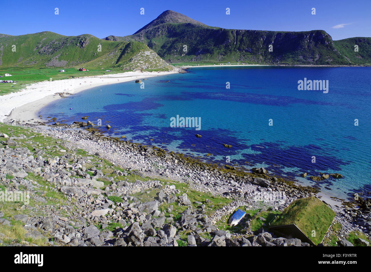 Baie de rêve sur le côté ouest de l'archipel Banque D'Images