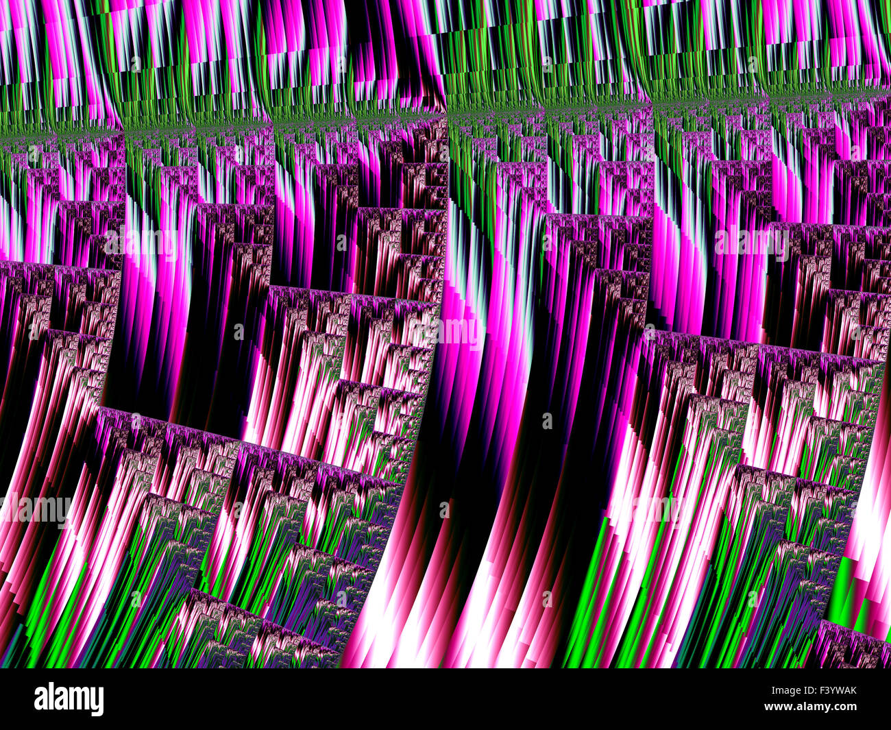 Fractale fantastique paysage de la planète ..... H, les graphiques sur le thème, la beauté d'autres mondes. A-1994. Banque D'Images