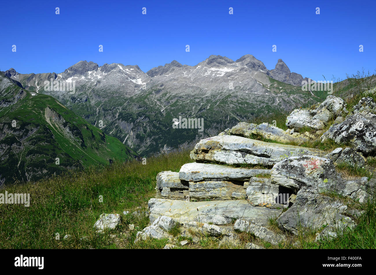 Paysage alpin Banque D'Images