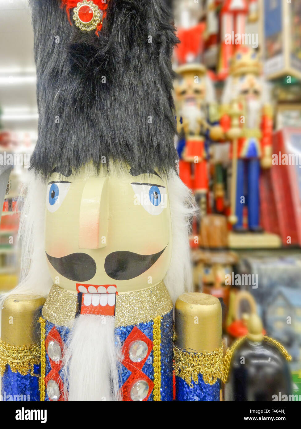 Figurine traditionnels Casse-noisette de Noël Banque D'Images