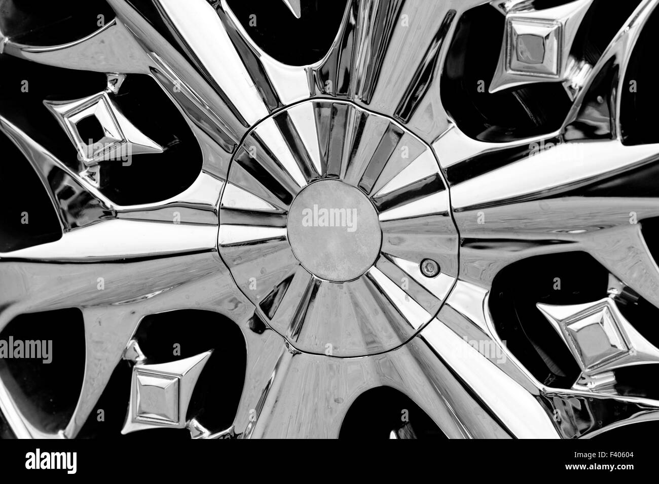 Roue de voiture sur une voiture - close-up photo Banque D'Images