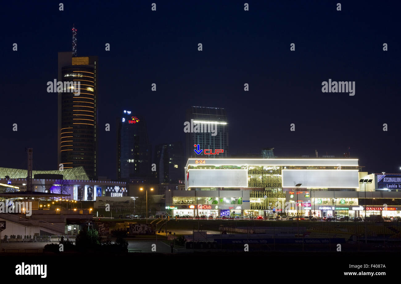 Central City Shop à Xmas Vilnius Banque D'Images