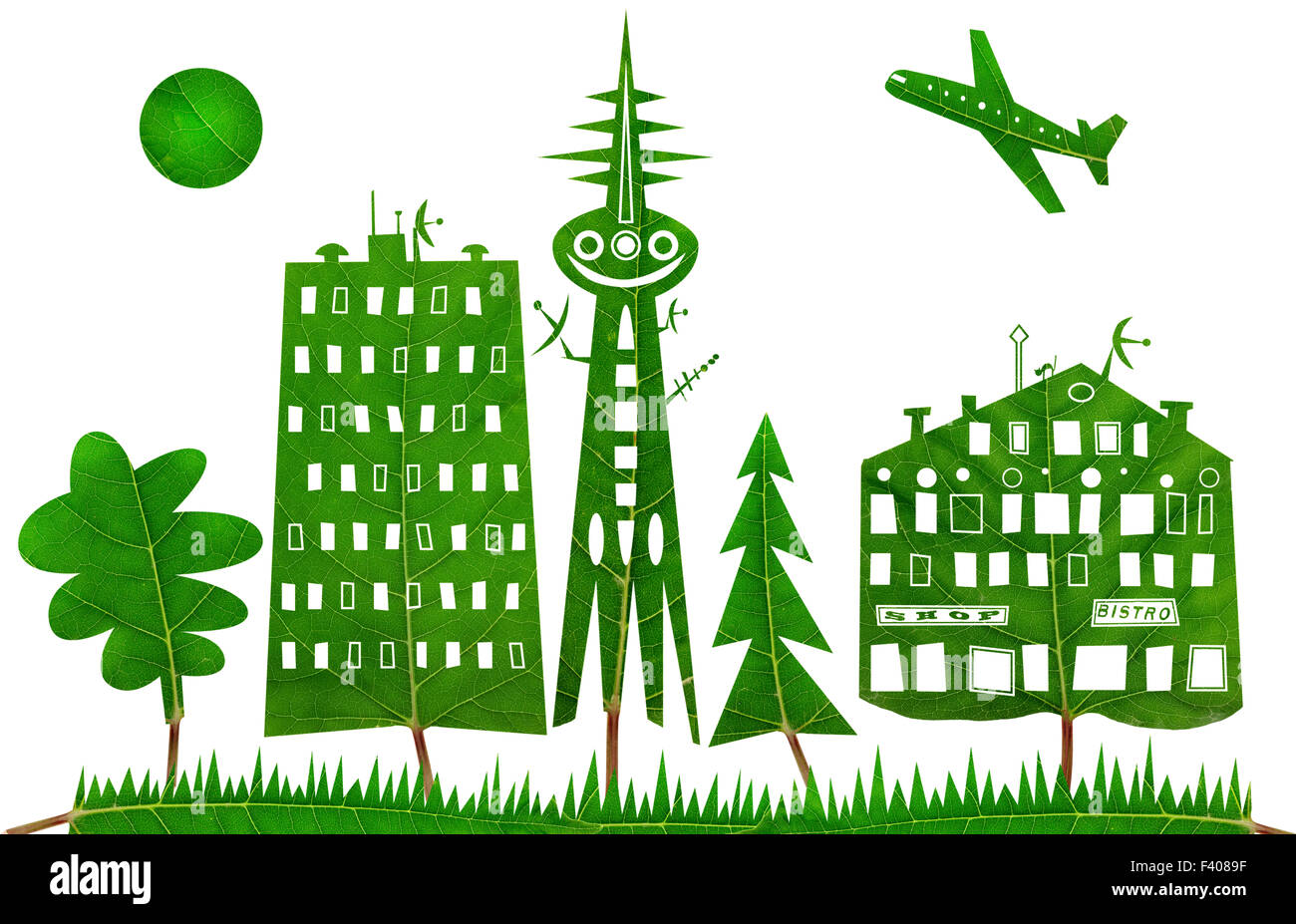 Concept de ville verte Banque D'Images