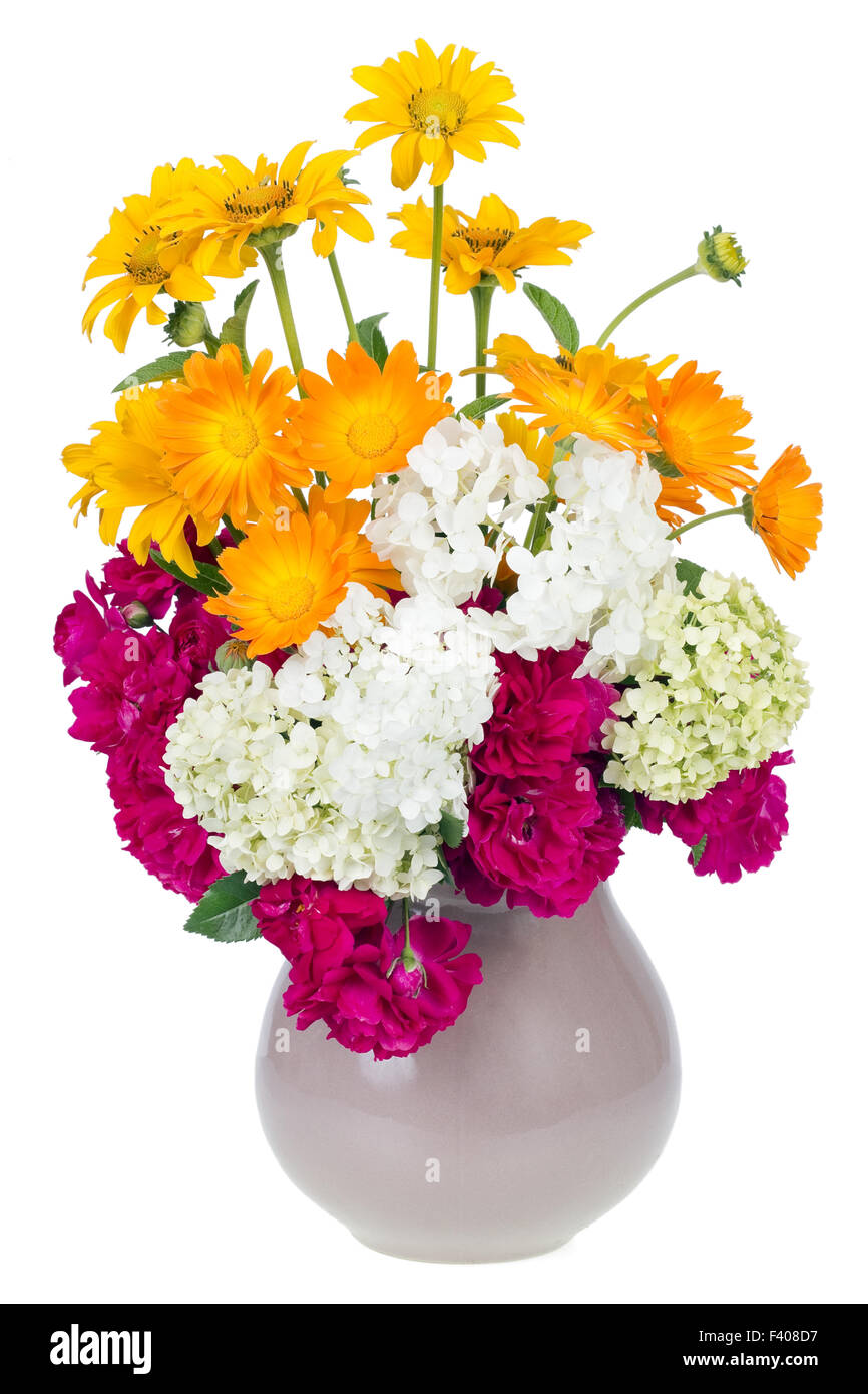 Orange blanc et rose Banque D'Images