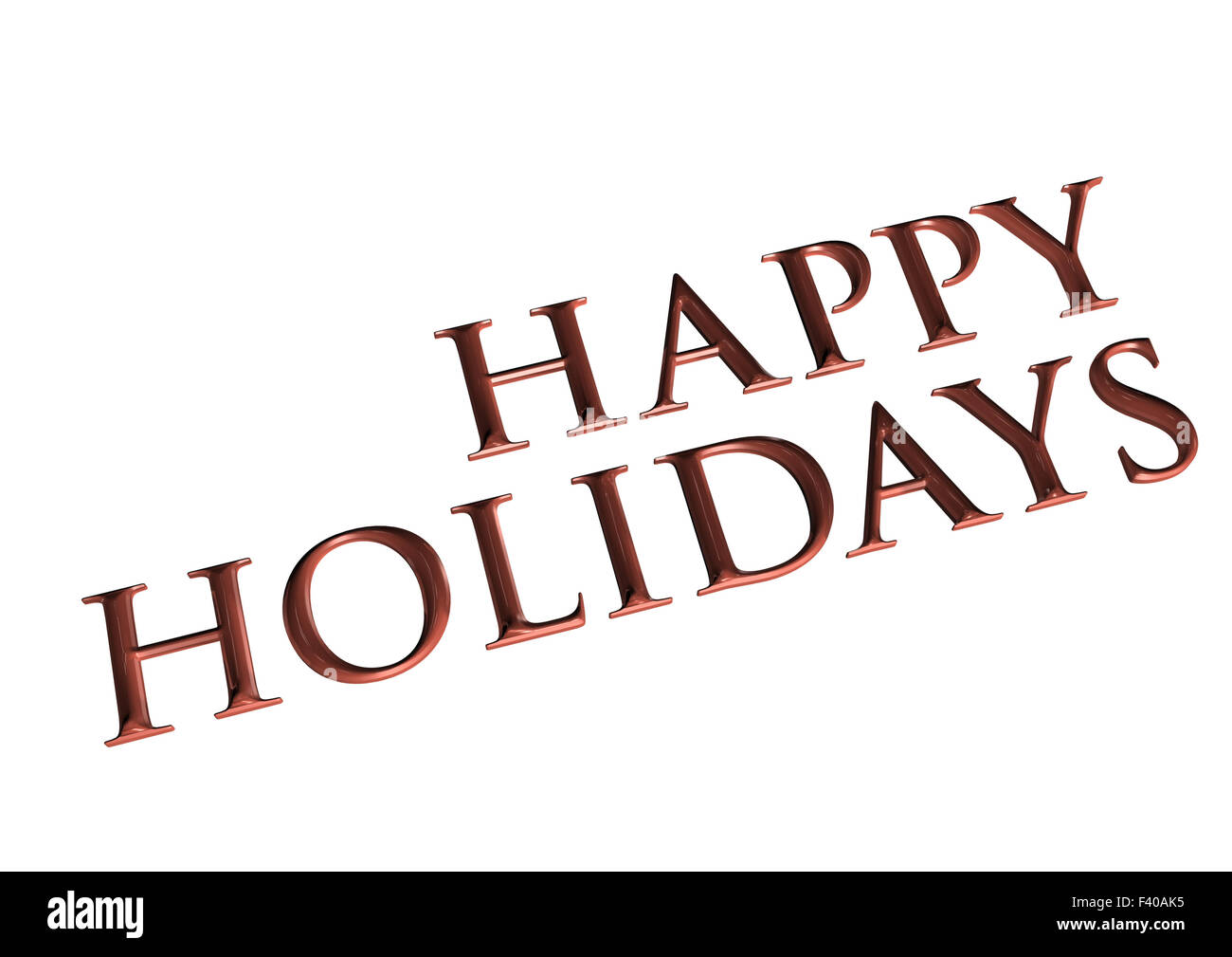 Inscription en trois dimensions Happy Holiday Banque D'Images