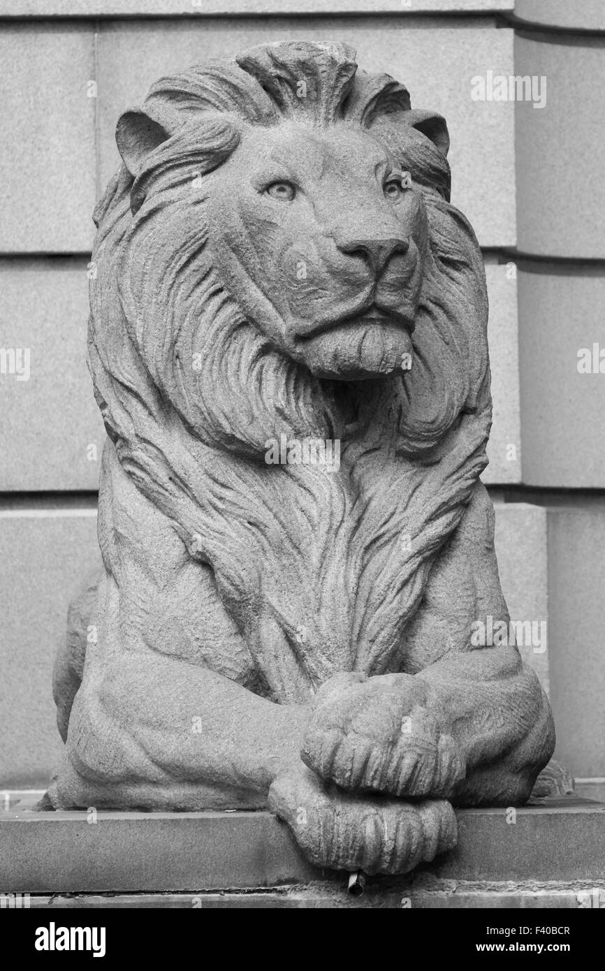 Statue de Lion Banque D'Images