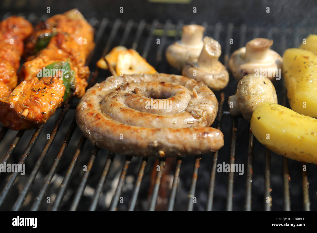 La viande barbecue - 02 Banque D'Images