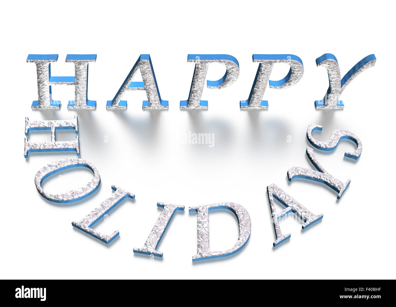 Inscription en trois dimensions Happy Holiday Banque D'Images