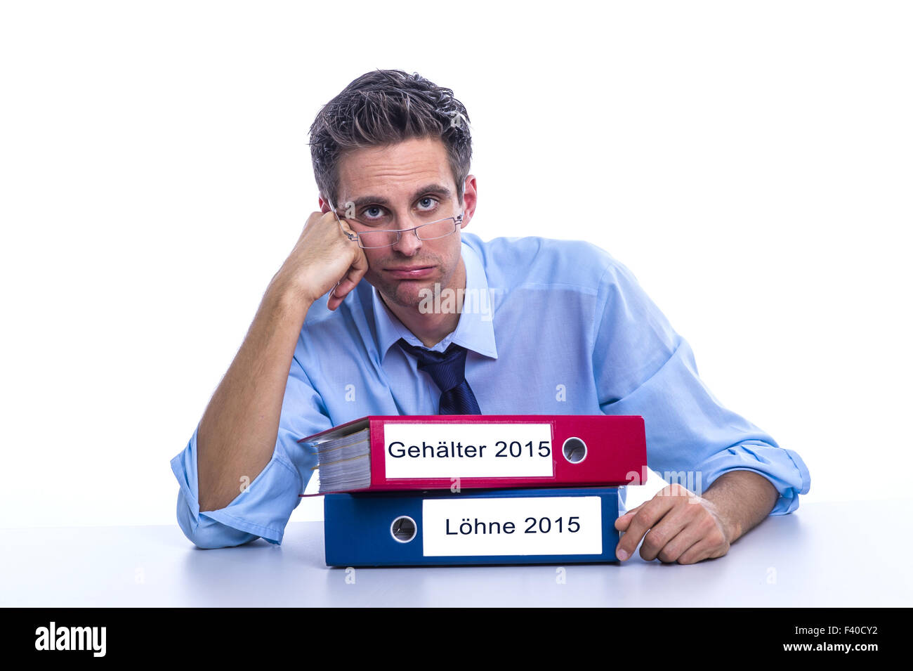 Les salaires et l'évolution des salaires en 2015 Banque D'Images