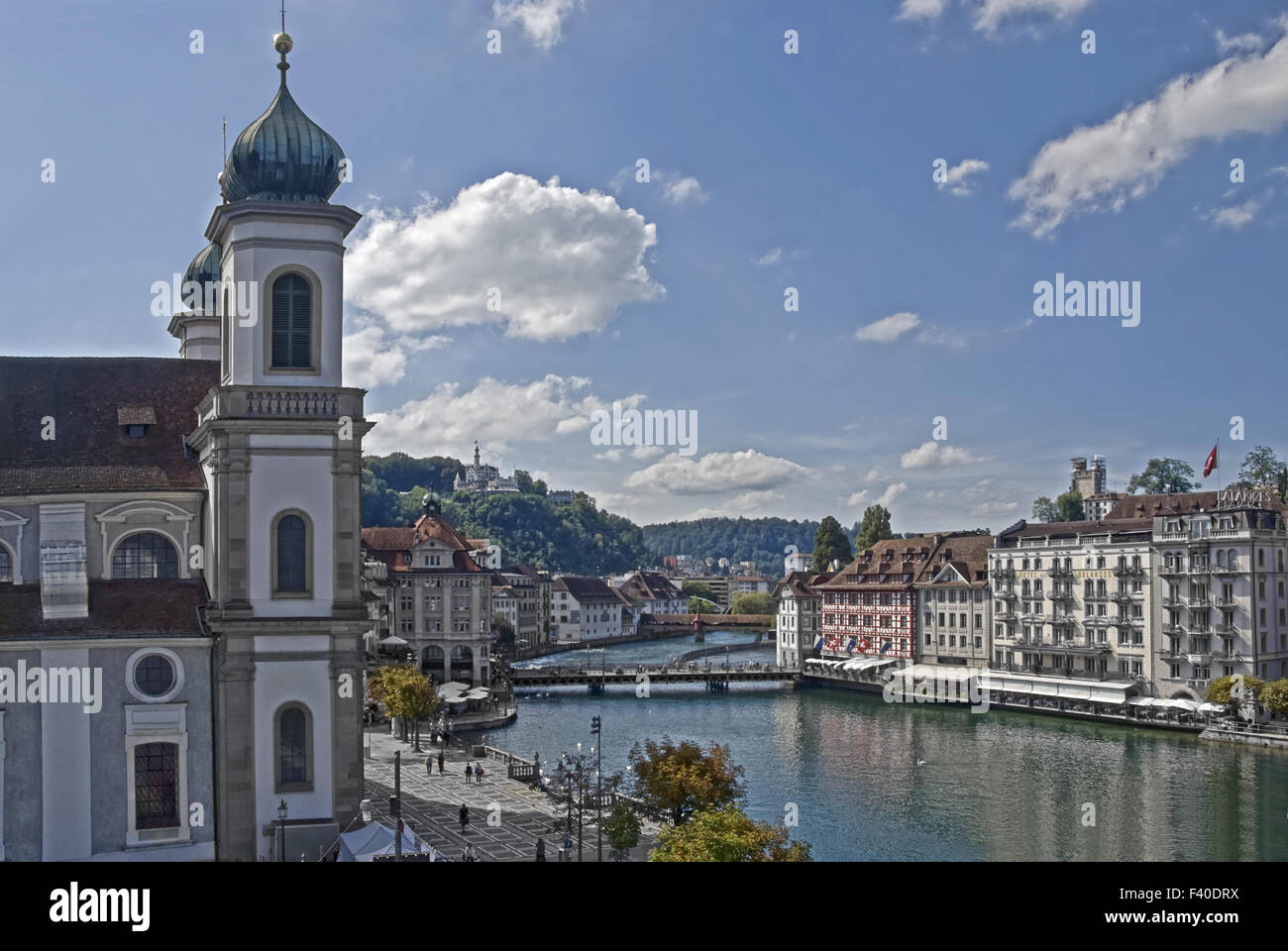 Centre-ville historique de Lucerne II Banque D'Images